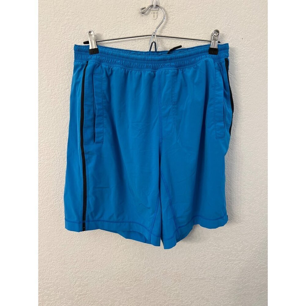 Lululemon mens blue lines shorts size large
